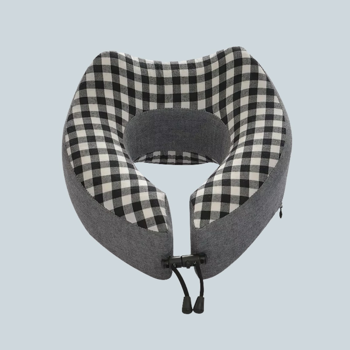 Washed Cotton U-Shaped Memory Foam Neck Pillow