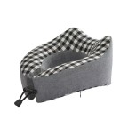 Washed Cotton U-Shaped Memory Foam Neck Pillow