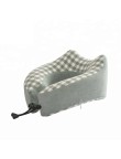 Washed Cotton U-Shaped Memory Foam Neck Pillow