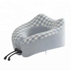 Washed Cotton U-Shaped Memory Foam Neck Pillow
