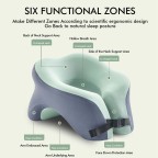 Soft slow rebound memory foam neck pillow