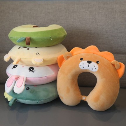 Bunny Avocado Neck Travel Pillow