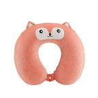 Cute embroidered memory foam neck pillow