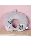 Cute design soft cartoon U-shaped neck pillow for sleeping