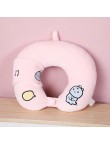 Cute design soft cartoon U-shaped neck pillow for sleeping