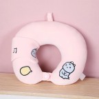 Cute design soft cartoon U-shaped neck pillow for sleeping
